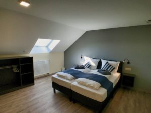 large bedroom with ensuite also accessible for people with disabilities