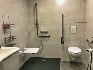 wheelchair-friendly bathroom